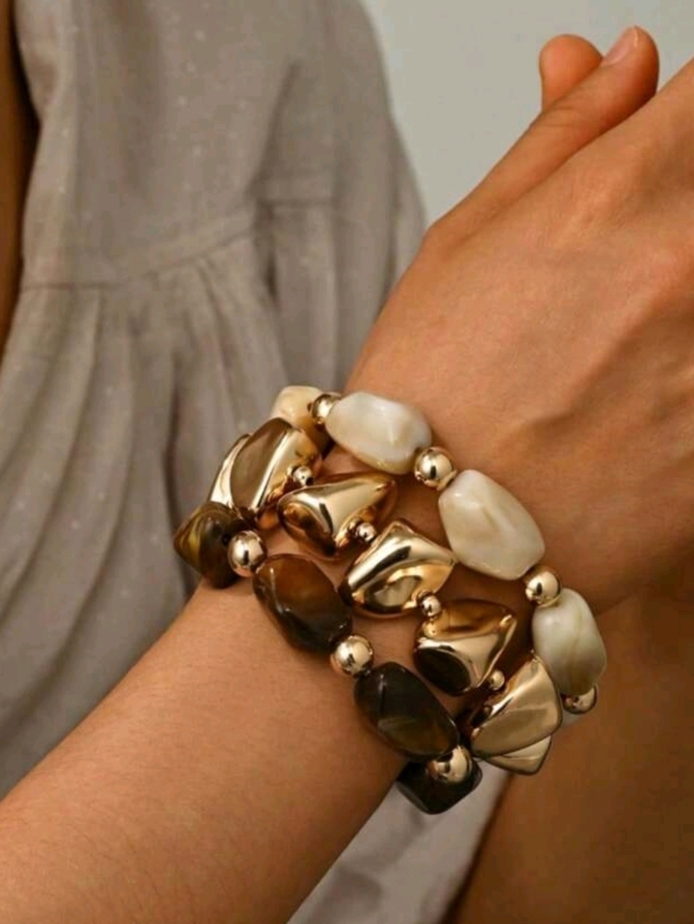 Set Of 3 Stretch Bracelets